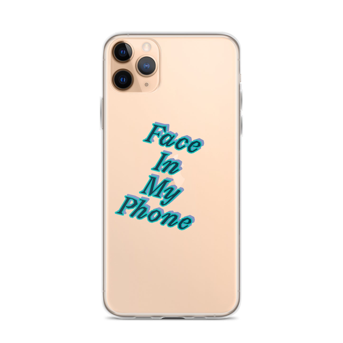 "FACE IN MY PHONE" Clear Case for iPhone®