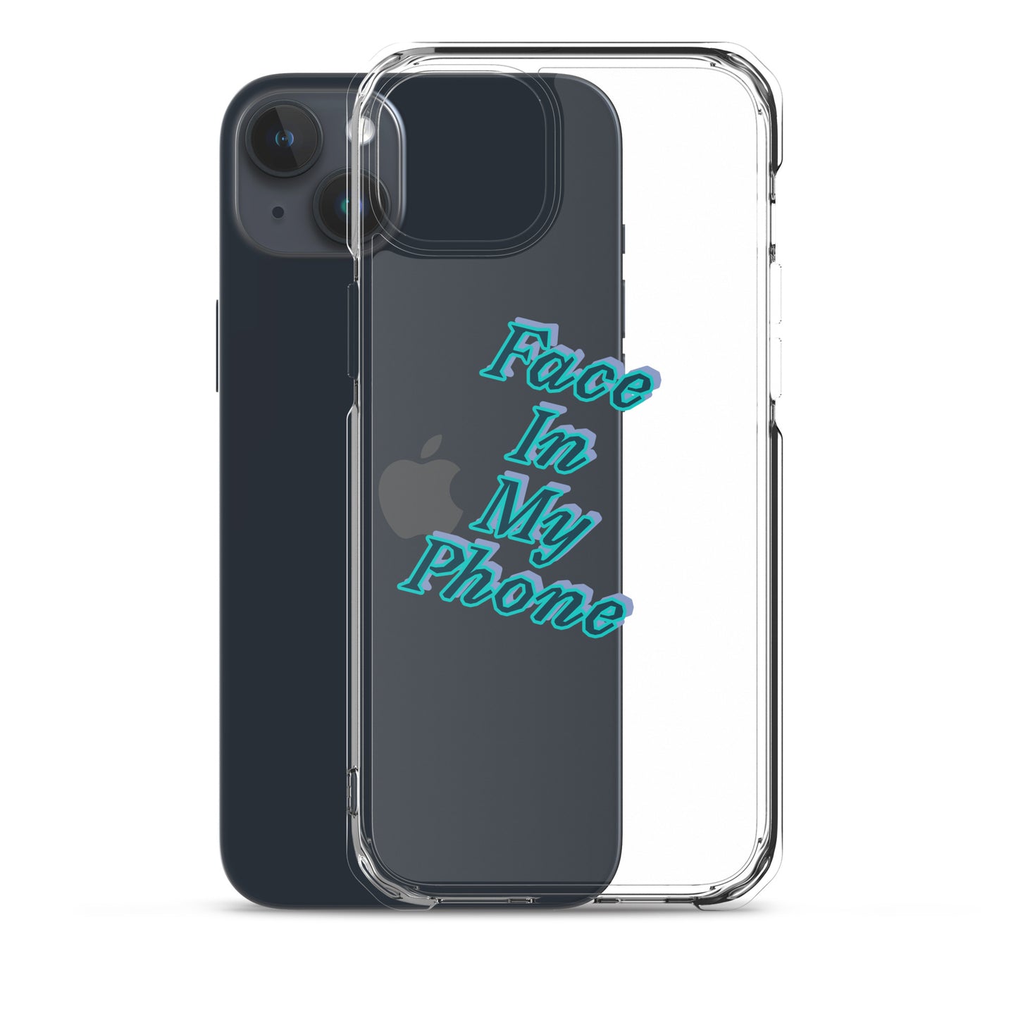 "FACE IN MY PHONE" Clear Case for iPhone®